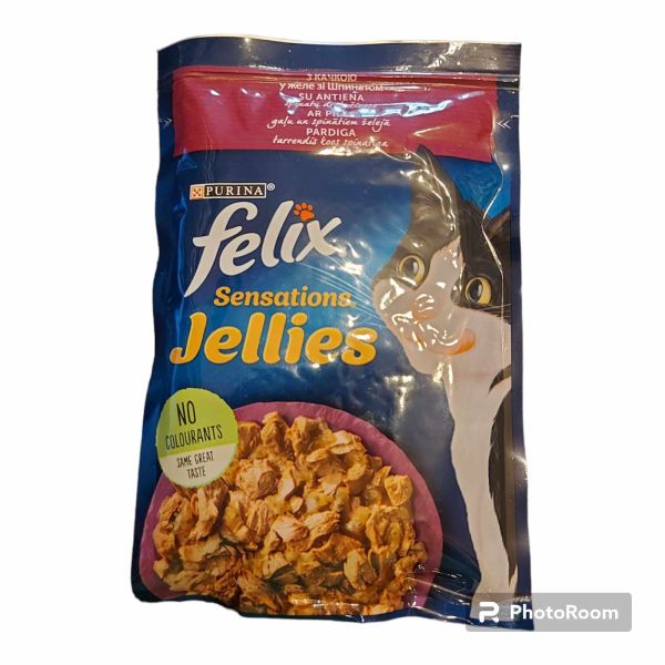 Вологий корм для котів Felix Fantastic, шматочки в желе 85 г