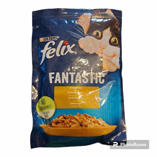 Вологий корм для котів Felix Fantastic, шматочки в желе 85 г