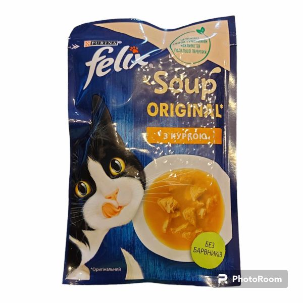 Purina Felix Soup Chicken (пауч) Вологий корм суп для кішок з куркою
