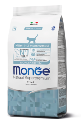 Monge Cat Monoprotein Kitten сухий корм для кошенят з фореллю