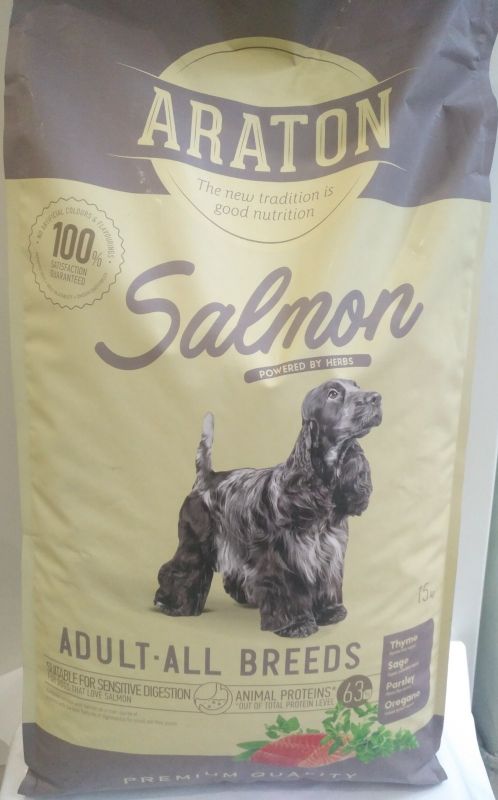 Сухий корм Araton Salmon для дорослих собак з лососем, м. Львів