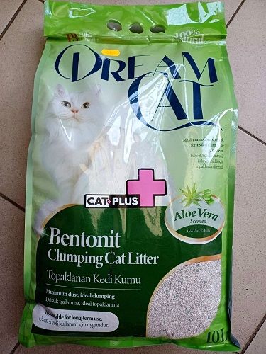 Бентонітовий наповнювач для котів Dream Cat Aloe Vera 10 л