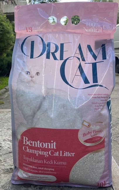 Наповнювач для котячого туалету Dream Cat бентонітовий з ароматом дитячої присипки