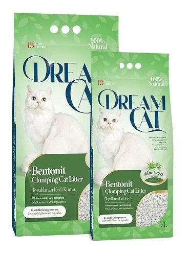 Бентонітовий наповнювач для котів Dream Cat Aloe Vera 10 л