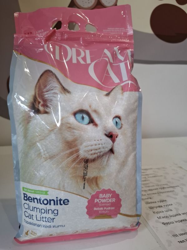 Бентонітовий наповнювач Dream Cat Baby Powder для котів