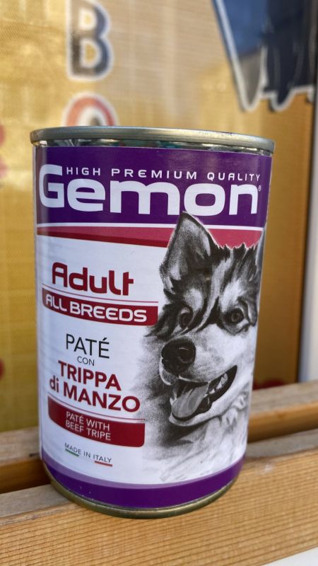 Паштет для собак GEMON DOG WET Adult з яловичим рубцем