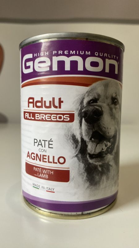 Gemon Dog Adult Pate with Lamb вологий корм з ягням для собак Gemon Dog Adult Pate with Lamb вологий корм з ягням для собак