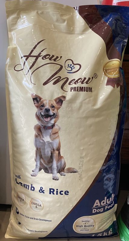 Корм для собак How Meow Dog Adult з ягням та рисом Корм для собак How Meow Dog Adult з ягням та рисом