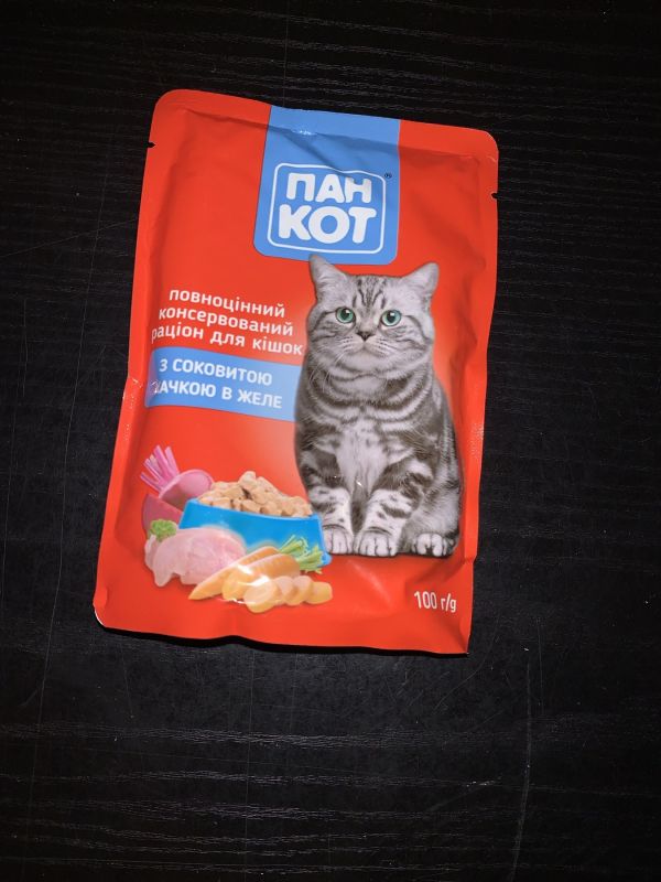 Панкот з соковитою качкою в желе вологий корм для котів