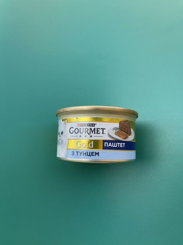 Паштет Gourmet Gold з тунцем, консервований корм для дорослих котів