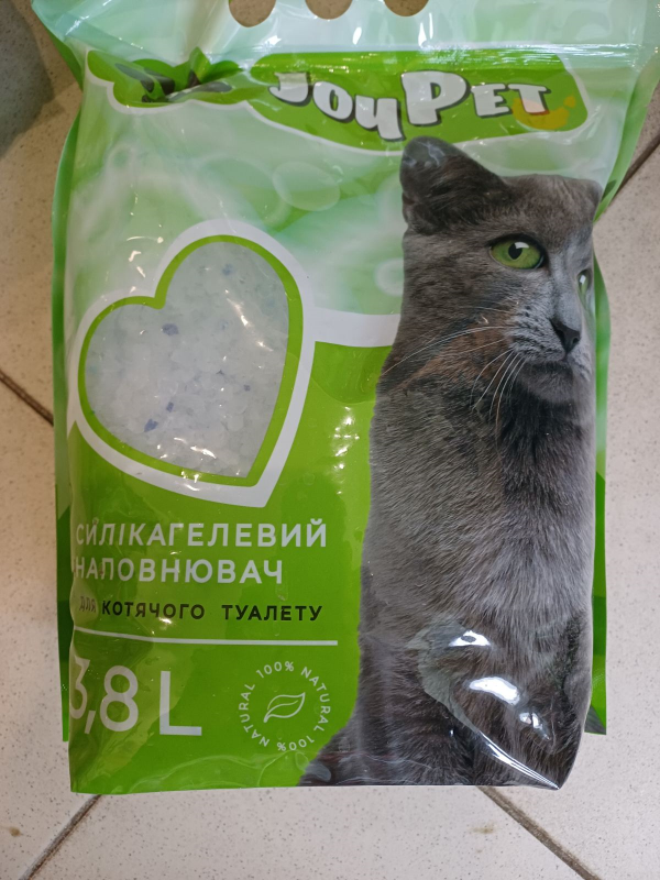Силікагелевий наповнювач JoyPet для котячого туалету