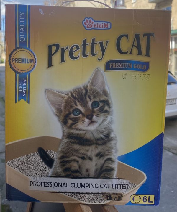Бентонітовий наповнювач для котів Pretty Cat Premium Gold без аромату