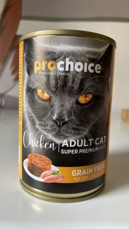 Prochoice паштет для котів з куркою Grain Free