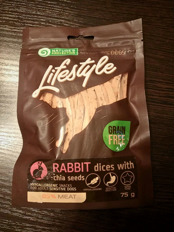 Слайси м'яса кроля з насінням чіа Lifestyle Nature's Protection