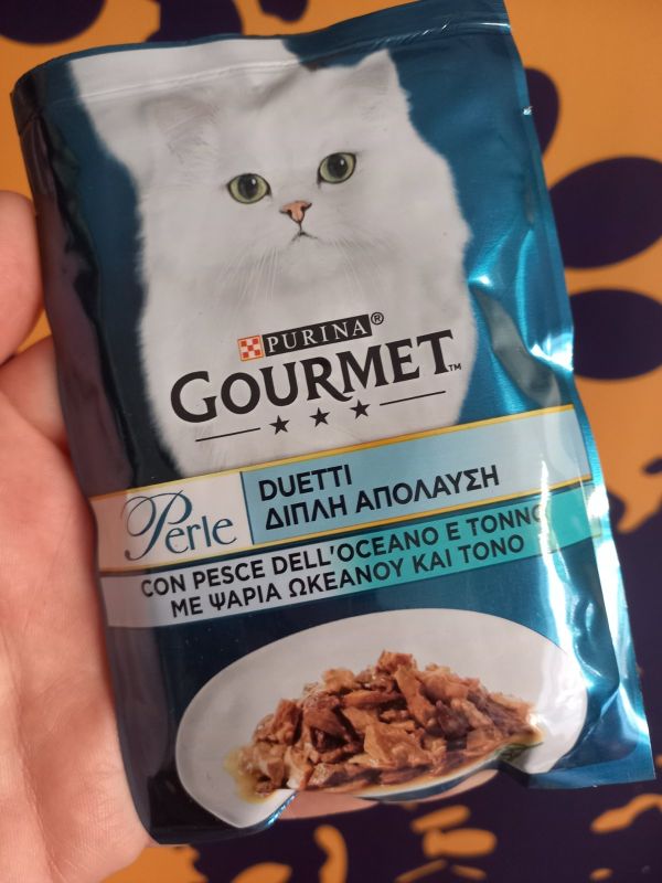 Консервований корм Gourmet Perle з океанічною рибою та тунцем для дорослих котів