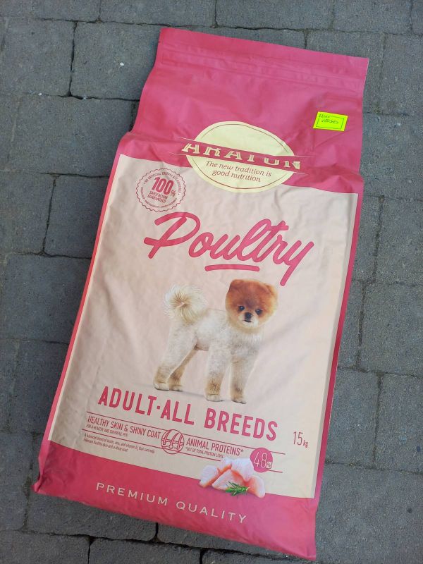 Araton poultry, повноцінний сухий корм для дорослих собак усіх порід з м'ясом птиці